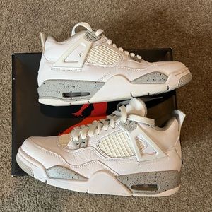 Jordan 4 white Oreo size 7Y